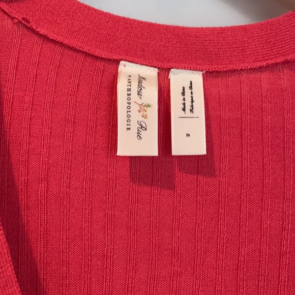 ANTHROPOLOGIE Meadow Rue Cali Ribbed Cardigan - Picture 4 of 5